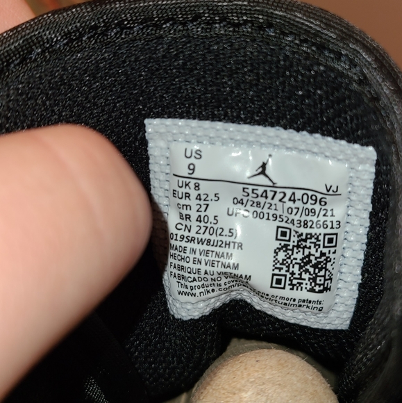 Men's Jordan 1 Mid Shadow Red - Picture 8 of 9